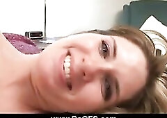 Gorgeous amateur blonde with incredible big boobs is gonna try to work on two fat rods. She have tried anal before but she never tried one in the ass 