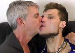 Richard Lennox And Jake Skittles Voraciously Kissing Each Other