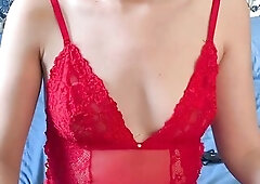 I woke up my redhead stepmother with my penis in her throat