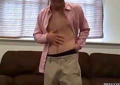 College teen dorm room wank