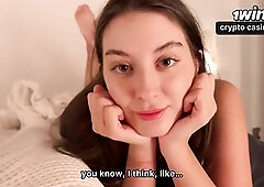 Depression Go Out when Step Sis Take Care - Give Her Constricted Twat - Cum Inside