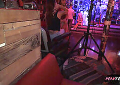 Crazy Hot Brunette Shows Me Her Tits Next to My Oblivious Girlfriend