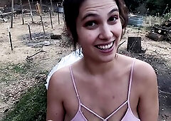 Growers wife is jealous of his fresh girlfriend so I get my ramrod and balls drained.