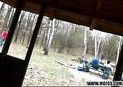 Public pickup redhead rides rod