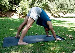 Fit and hairy Donnie Argento fucked in POV by Paul Wagner