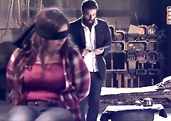 Busty Arab Woman Blindfolded And Chairtied