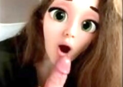 Cute snapchat barbie sucked all the cum out of me! pov