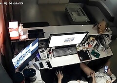 Naughty amateur Korean babe sucking cock on hidden cam