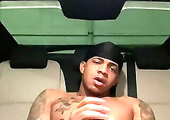 Got horny late at night so I decided to go in my car and bust a fat nut