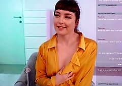 Amateur striptease and Solo masturbation