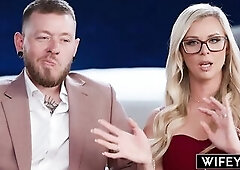 WIFEY BBC Loving Golden-haired Hotwife Ashley Gets Drilled Hard During the time that Hubby Films