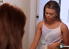 Teen Destiny Cruz is adorable and home alone because her guy canceled on her. Now, she's masturbating just for you.
