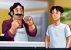 Curvy mother from Summertime Saga Eve gets steamy in the summer heat