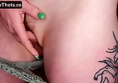 Carly Rae Summers Rubbing Hairy Pussy
