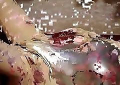 kigurumi with metallic silver swimsuit