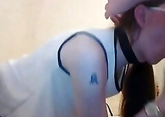 Homemade Video of Trans Chick Sucking and getting Fucked