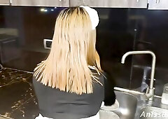 Hawt large butt maid ends up seducing her boss