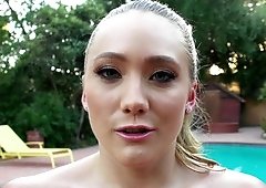 A hot blonde that loves anal sex is getting filled up really nicely