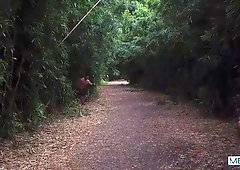 Seaside threesome with Beaux Banks, Matthew Camp, and Angel Rivera