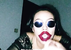 VERY LARGE THROAT SWALLOWS MY ENTIRE JOCK AND I GIVE HER ALL MY CUM MAQUINASPERFECTAS