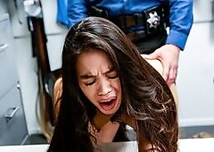 Angelina setting the pets free which triggered the malls alarms and resulted in her being detained by Officer Mancini Now Angelina will have to let th