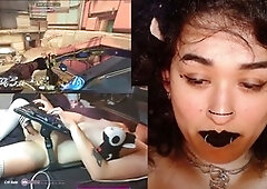 Kitten play, transgirl