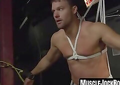 Drake Jaden strokes Steven Daigle's swelling cock