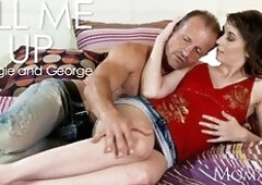 Beautiful natural woman with hairy pussy gets creampie after hot 69