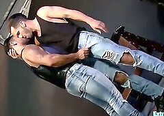 Hunks with monster dicks fucking one another