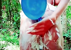 Sri Lankan In Teen Girl Outdoor Bathing And Fingeringනාන ගමන් ඇගිල්ල ගැහුවා ලිස්සලා බැස්
