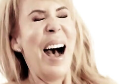 Youthful stud eating a sexy older vagina making it wetter and wetter as his tongue runs throughout her clitoris