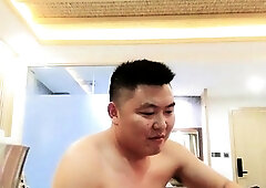 Amateur gay Asian boy jerking off