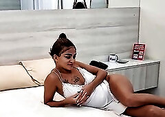 Behind the scenes of the recording with the agreeable Kaay Alves doing even anal double penetration with the well-endowed males.