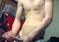 College Boy Jacks Off In Dorm