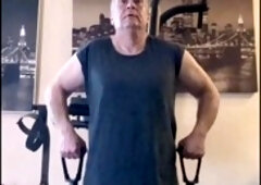 Alexigogo gives a wild handjob to a big gay cock