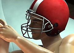 Fat 3D coach gets fucked by his quarterback