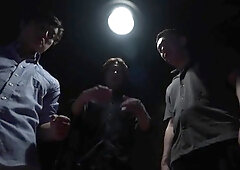 Butt asian fingering pussy and asshole