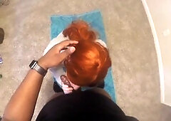 Coworker drilled hard and given a facial