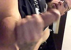 mother I'd like to fuck. Wanted to watch how I made my large rod cum! So I did!!