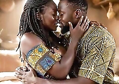 nigerian afro village pair enjoyed raw sex [AI Porn]