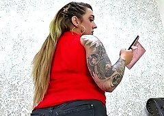 JeansSitting - Yasemin - Slave Face Used As A Seat