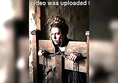 Shackles shackled pillory babes servitude dungeons