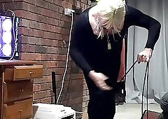 DAISY MASTURBATING IN LONG BLACK TIGHT DRESS