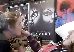 Cole suck my hands and knob