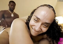 Renowned IG model Karma Taylor 1st BBC double team