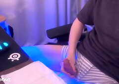 White And Gray Striped Pants