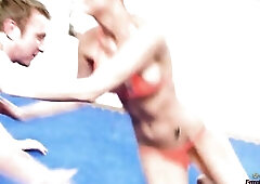 The blond is eager about S&M so that babe convinces her boyfriend to fuck her hard