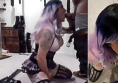 Goth Princess Whore Tiffany Minx - Pony Girl Misadventure Story Blow Job Part 2 of 2