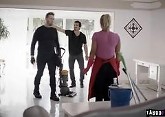 Johnny is shocked that the house that he and Robby are going to rob has a maid who saw their faces Candice is he maid, who offered them sex just not t