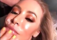 A hot blonde sucking and fucking her husband: Big Ass, Blowjob  Amateur Porn